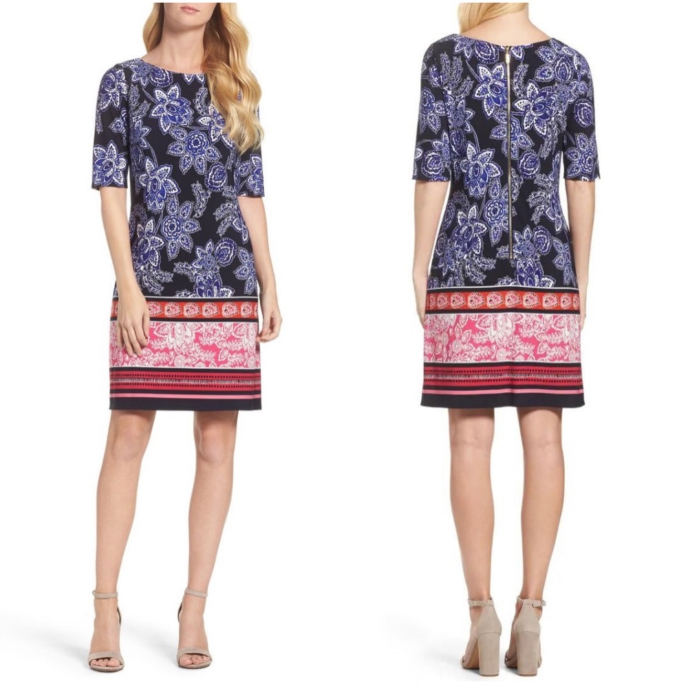 Eliza J Printed Shift Dress